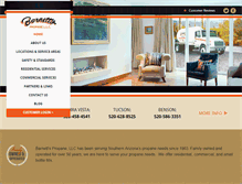 Tablet Screenshot of barnettspropane.com
